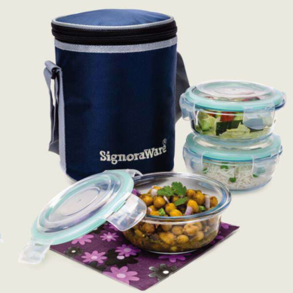 SignoraWare Executive Glass Lunch Box