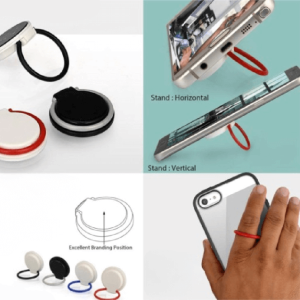 Rotating Mobile Finger Ring - with mobile stand