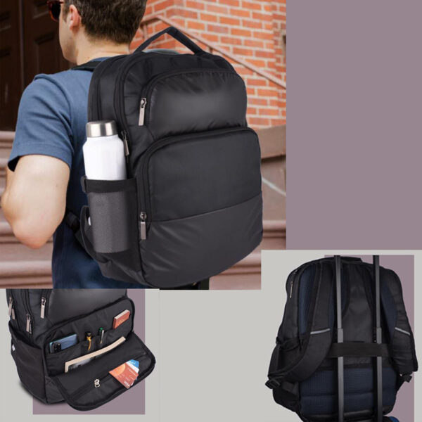 Castilla Milano - Buddy: 2 tone Laptop bag with double bottle pocket | Front organizer compartment and quick access pocket | Padded backpack