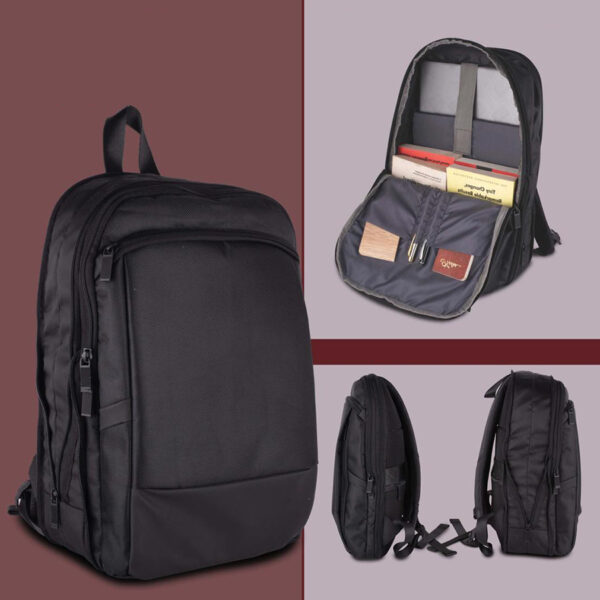 Castilla Milano - Puffer: Expandable laptop backpack with 2 front pockets, hidden back pocket and Stroller ribbon