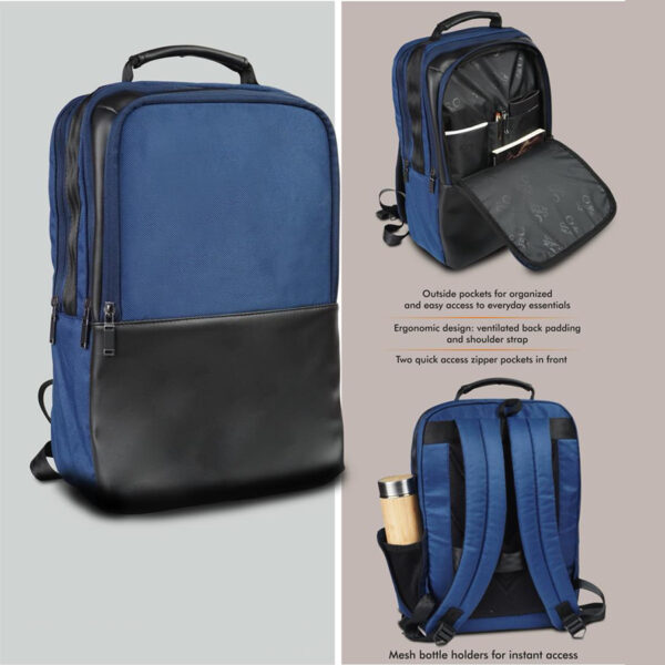 Castilla Milano - Jordan: Stylish Backpack with high performance fabric | Padded laptop compartment