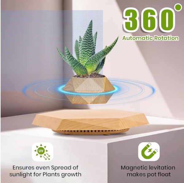 Levitating Rotating & Floating Plant Holder - Image 2